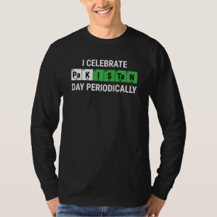 Camiseta Eu Celebro o Dia do Paquistão Periodicamente Paqui