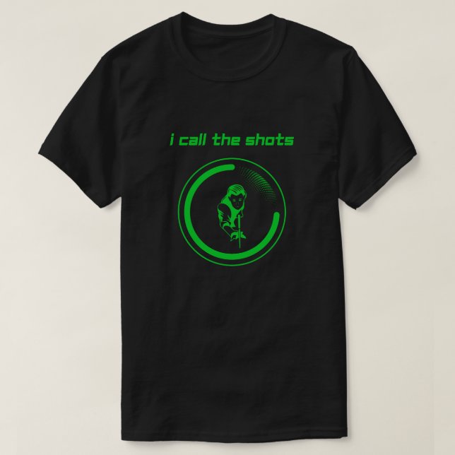 Camiseta Eu chamo de "T-Shirt verde brilhante" (Frente do Design)