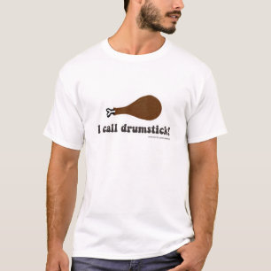 Camiseta Eu chamo Drumstick no Dia de Ação de Graças dizend