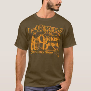 Camiseta Eu cheguei a Pegging uma cadeia americana de resta