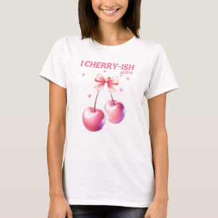 Camiseta Eu Cherryyte Engraçado, Dia de os namorados Cherry