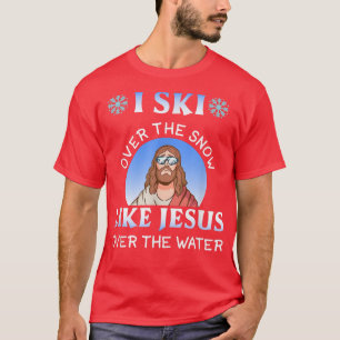 Camiseta Eu Chico Sobre Neve Como Jesus Sobre Água Para O S