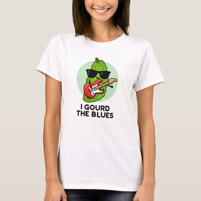 Camiseta Eu Chorei O Blues Engraçado Veggie Pun (Frente)