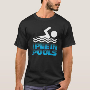 Camiseta Eu Choro Em Piscinas Natação Engraçada