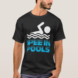 Camiseta Eu Choro Em Piscinas Natação Engraçada