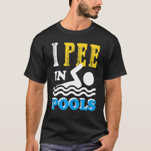 Camiseta Eu Choro Na Equipe De Natações Da Piscina Engraçad