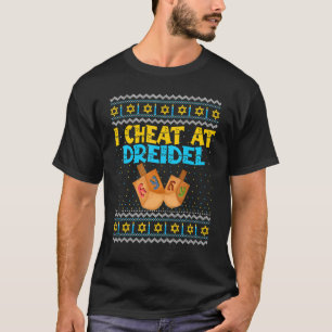 Camiseta Eu Choro No Dreidel Ugly Hanukkah Sweater Chanukah