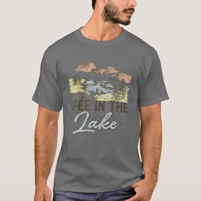 Camiseta Eu Choro No Lago Furioso Férias De Verão Nadando 8 (Frente)