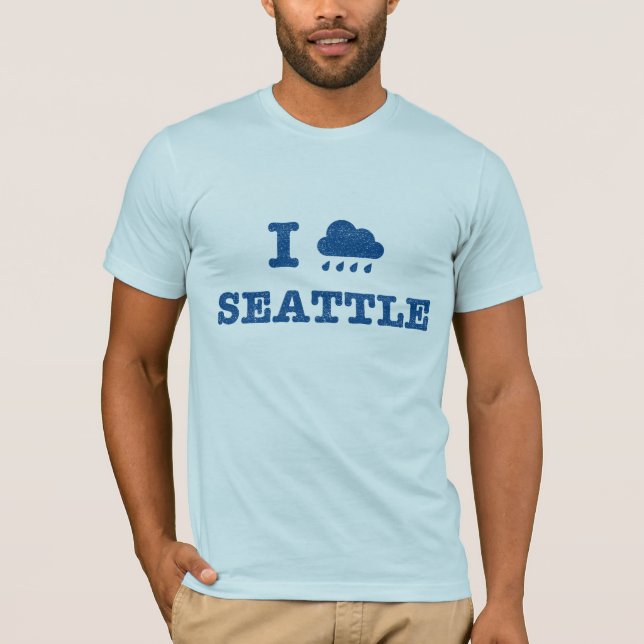 Camiseta Eu chovo Seattle (Frente)