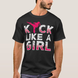 Camiseta Eu Chuto Como Uma Rapariga Karate Kickboxing Rapar