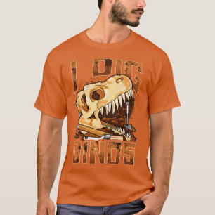 Camiseta Eu Cigo Dinos Dinossauro Paleontólogo Fossils Engr