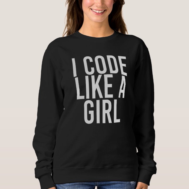 Camiseta Eu Codigo Como Uma Menina Programadora É Uma Ideia (Frente)