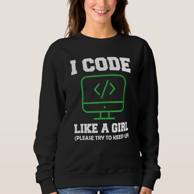 Camiseta Eu Código Como Uma Programação De Computador Ciênc (Frente)