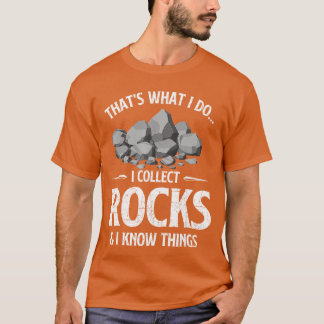 Camiseta Eu Coleciono Rochas Eu Sei Coletor de Rochas Geodo