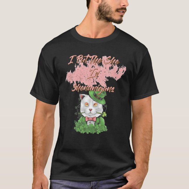 Camiseta Eu Coloquei Ela Em Shenanigans Engraçada Humor (Frente)
