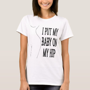 Camiseta Eu Coloquei Meu Bebê Na Minha Mamãe Engraçada E