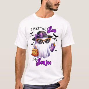 Camiseta Eu Coloquei O Boo Em Boujee Cute Ghost Halloween S