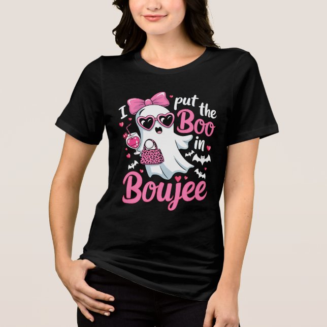 Camiseta Eu coloquei o Boo no presente Boujee (Frente)