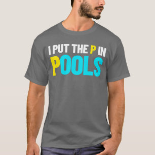 Camiseta Eu Coloquei O P Em Piscinas Nadando Humor Eu Choro