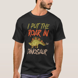 Camiseta Eu Coloquei O Raio No Dinossauro Rex Stegosaurus T