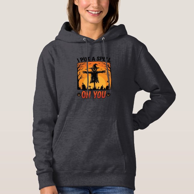 Camiseta Eu Coloquei um Feitiço em Você Espantalho de Hallo (Frente)
