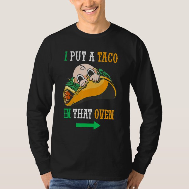 Camiseta Eu Coloquei Um Taco Naquela Oven Cinco De Maio 5 M (Frente)