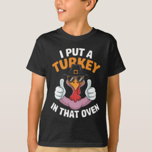 Camiseta Eu Coloquei Uma Turquia Naquela Ação De Graças Pre
