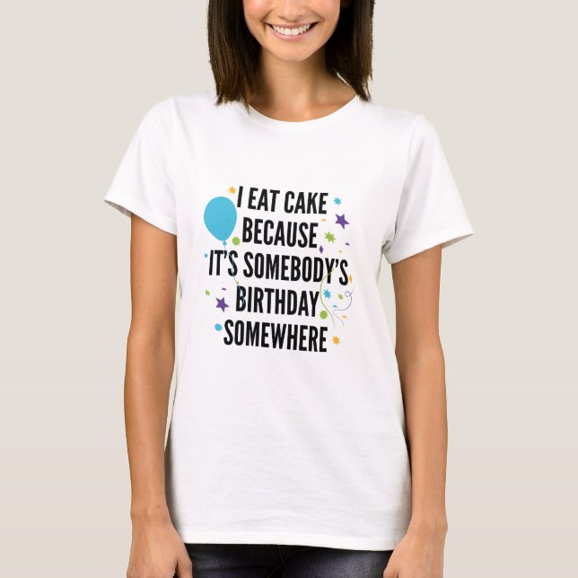 Camiseta Eu Comi Bolo (Frente)