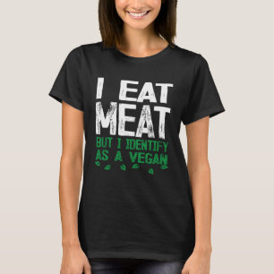 Camiseta Eu Comi Carne Mas Eu Identifico Como Um Vegan