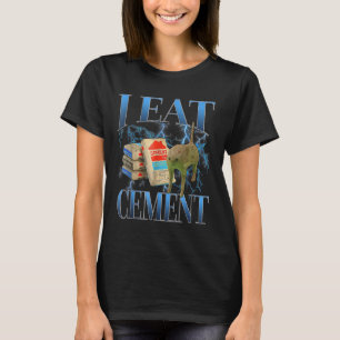 Camiseta Eu Comi Cimento Amaldiçoado Gato Engraçado Memória