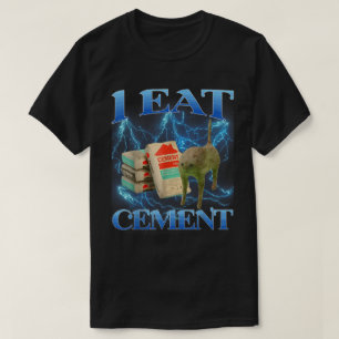 Camiseta Eu Comi Cimento Engraçado Gato-Memória