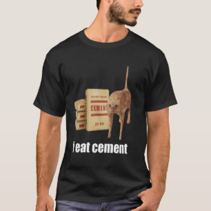 Camiseta Eu Comi Cimento Maldito Gato Engraçado Estranho Es