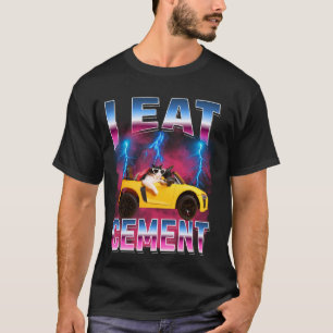 Camiseta Eu Comi Cimento Memória De Gato Engraçado Para Hom
