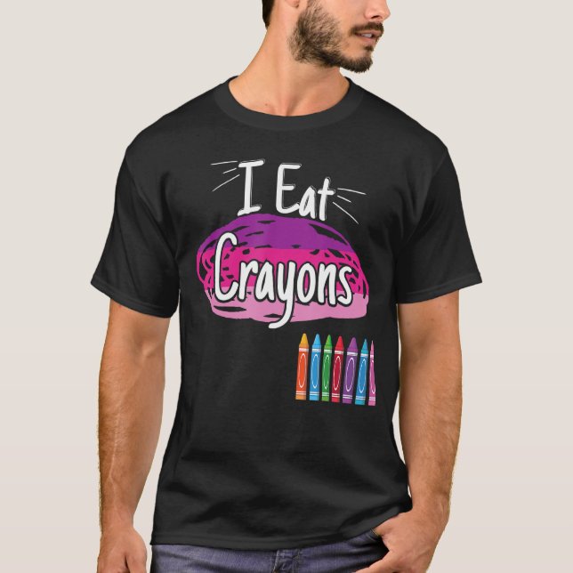 Camiseta Eu Comi Crayons Crayon (Frente)