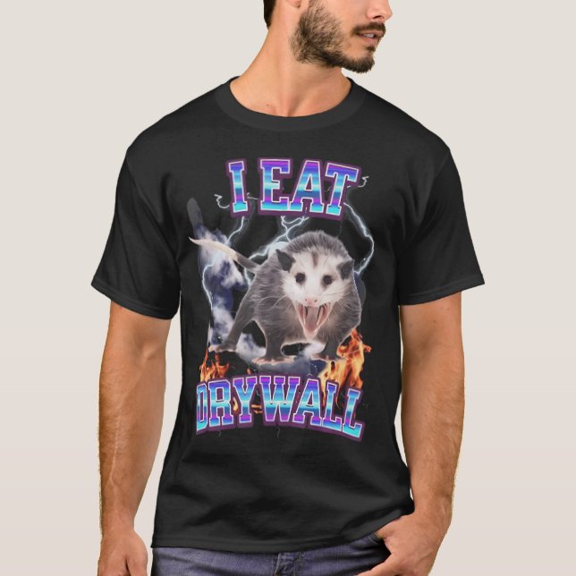 Camiseta Eu Comi Drywall Possum (Frente)