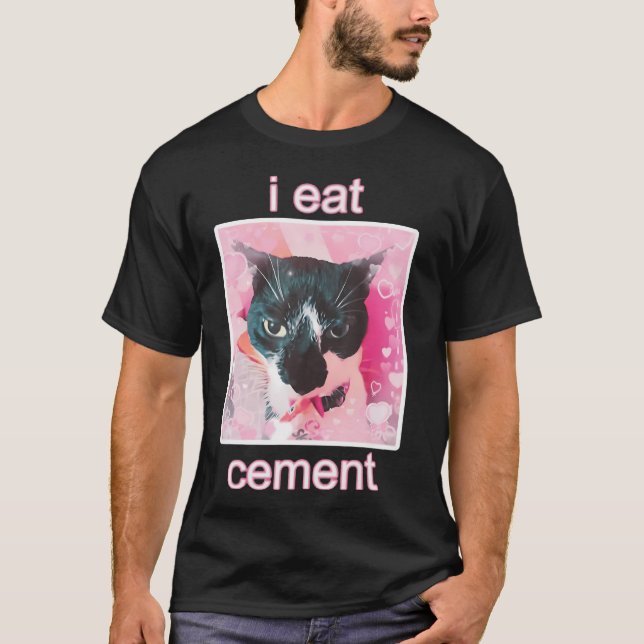Camiseta Eu Comi Gato De Cimento (Frente)