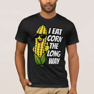 Camiseta Eu Comi Milho O Humor Adulto Longo Caminho