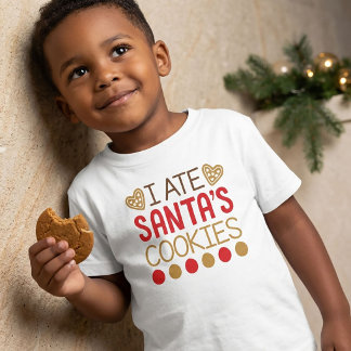Camiseta Eu Comi os Biscoitos do Papai Noel Presente de Nat
