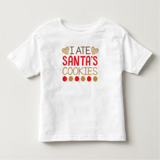 Camiseta Eu comi Papais noeis Cookies Presente de Natal