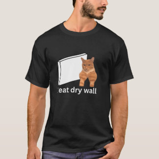 Camiseta Eu Comi Parede Seca Engraçada Sigma Memória De Gat