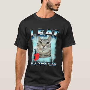 Camiseta Eu Comi Todo o Gás Cimento Gato Meme Engraçado Vir