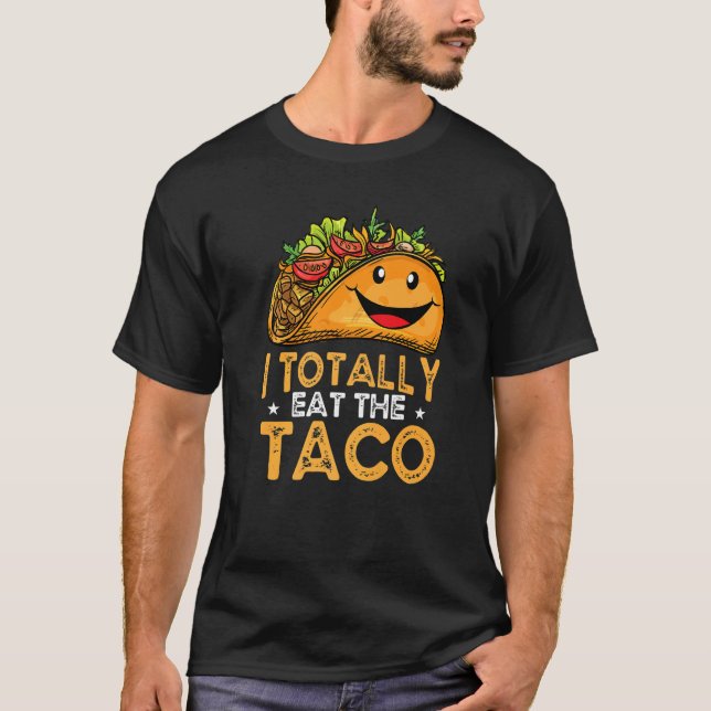 Camiseta Eu Comi Totalmente O Taco Comida Mexicano Taco (Frente)