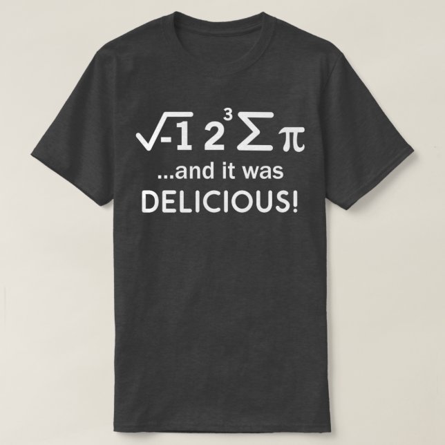 Camiseta Eu comi umas Piadas do Pi Day de Maastricht Engraç (Frente do Design)