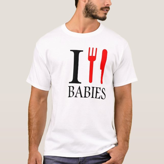 Camiseta Eu como bebês (Frente)