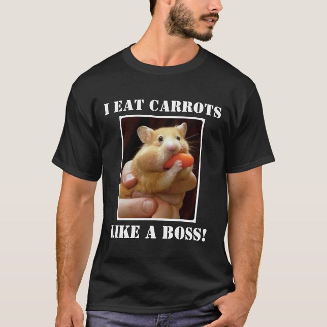 CAMISETA EU COMO CENOURAS COMO UM CHEFE! (Frente)