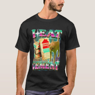 Camiseta Eu Como Cimento Gato Engraçado Meme Absurdo Surrea