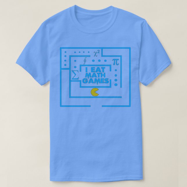 Camiseta Eu como jogos de matemática (Frente do Design)