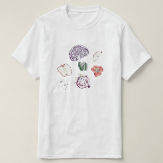 Camiseta Eu como saudável