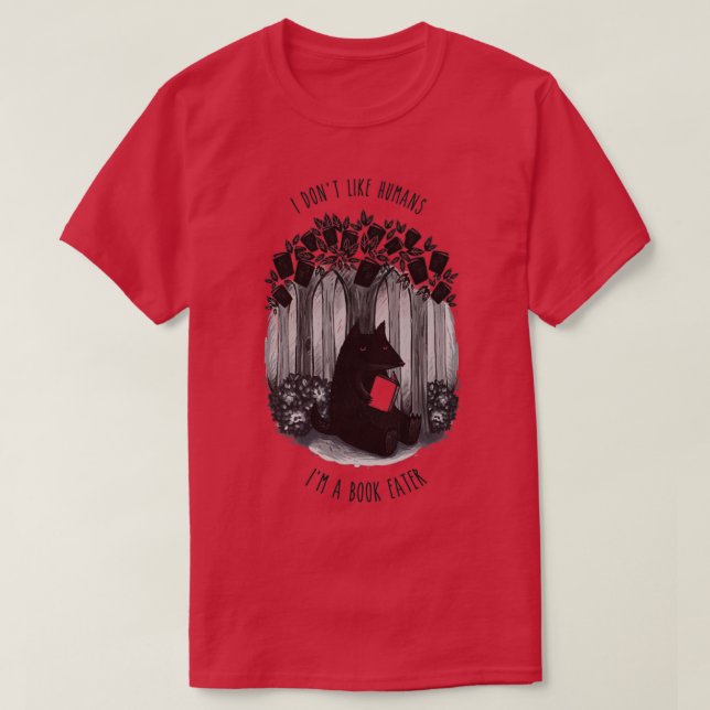 Camiseta Eu como um comedor de livros (Frente do Design)