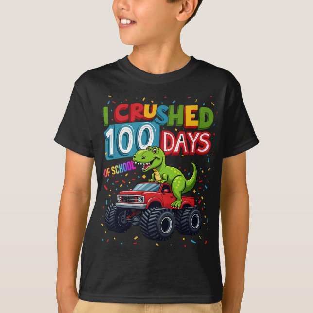 Camiseta Eu Completei 100 Dias de Escola (Frente)